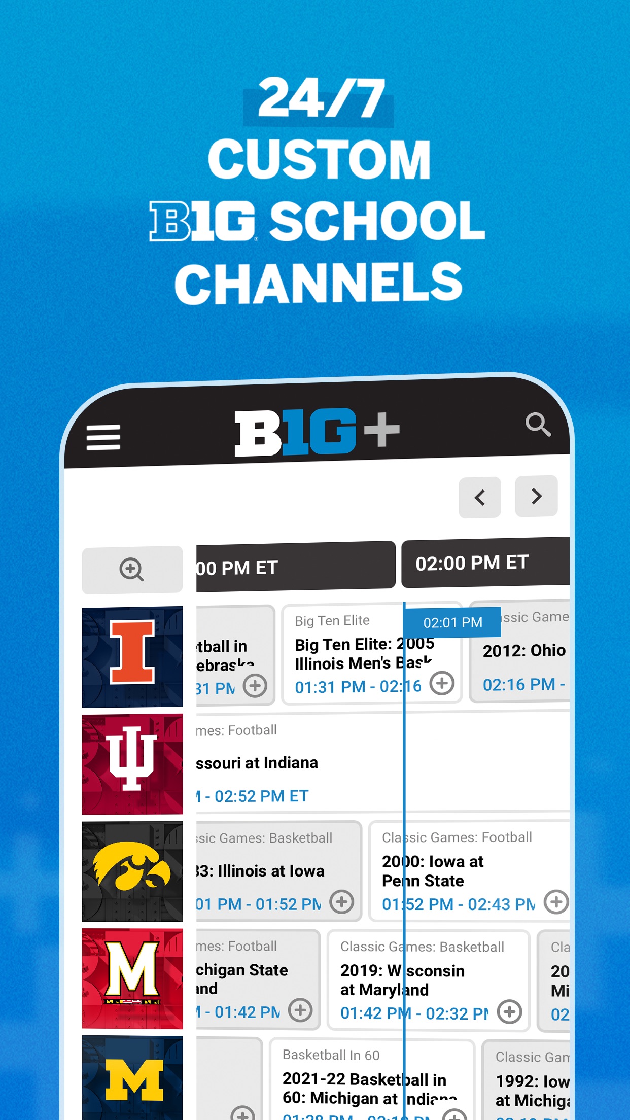 B1G+: Watch College Sports screenshot 4