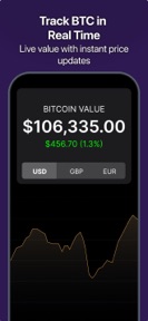 Bitcoin Price Tracker - Simple screenshot