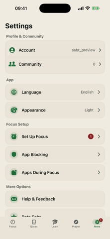 Sabr: Quran & Focus Screenshot 5 of 5