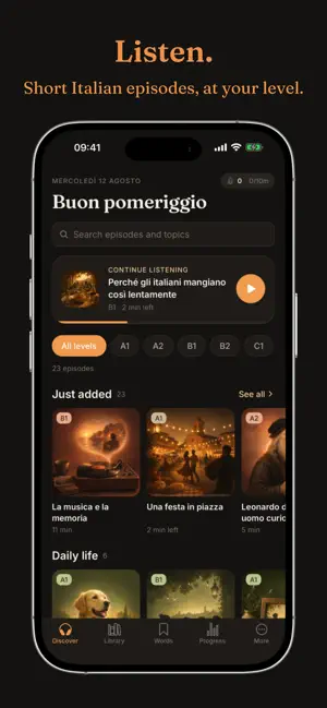 Sybaris: Italian by Listening screenshot 1