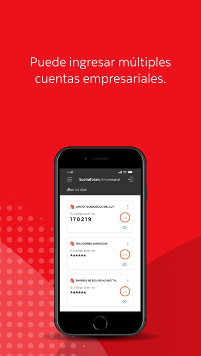 ScotiaToken® Empresarial, CR Screenshot
