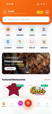 Hungr Philippines iPhone screenshot 1