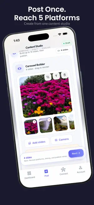 Post4Me: Social Post Planner screenshot 1