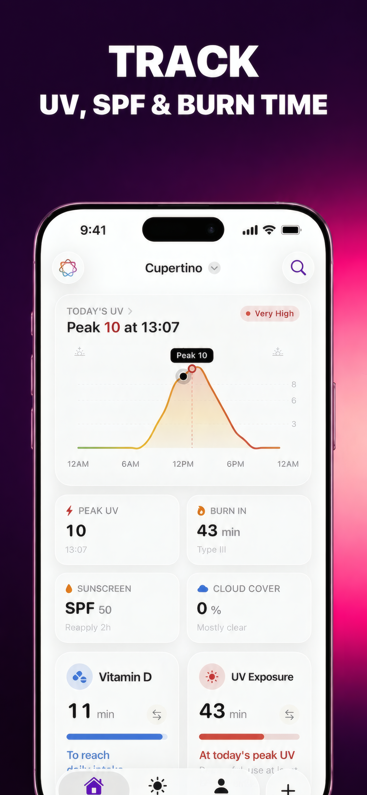 Suntic: UV Index & Tanning App