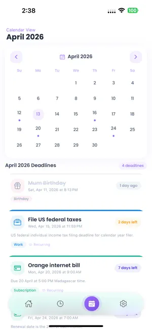 Simple Deadline Tracker screenshot 3