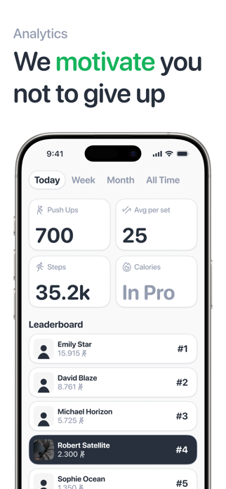 PushUps AI Tracker & Body Screenshot 4 of 6