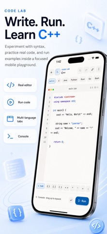 Learn C++ : Code & Compiler Screenshot 8 of 9