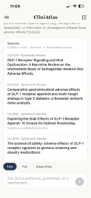 CliniAtlas: Clinical Evidence screenshot