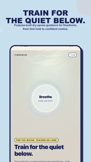 Tidehold: Freediving Trainer screenshot 1