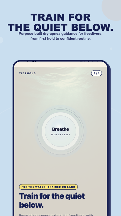 Tidehold: Freediving Trainer Screenshot 1 of 6