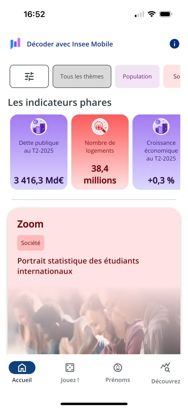 Screenshot #1 pour Insee Mobile