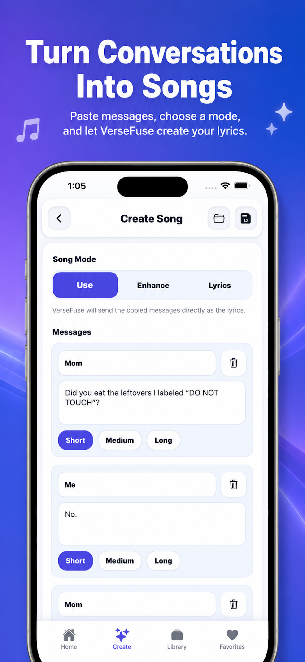 VerseFuse: Text Song Generator