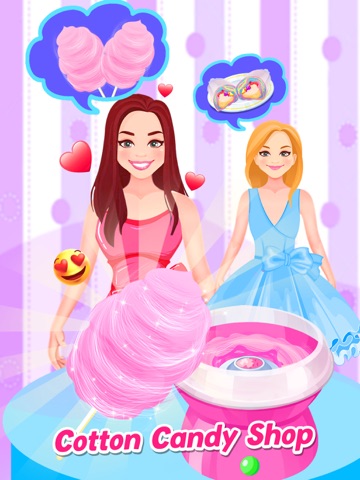 Cotton Candy Ice Cream Dessert iPad screenshot