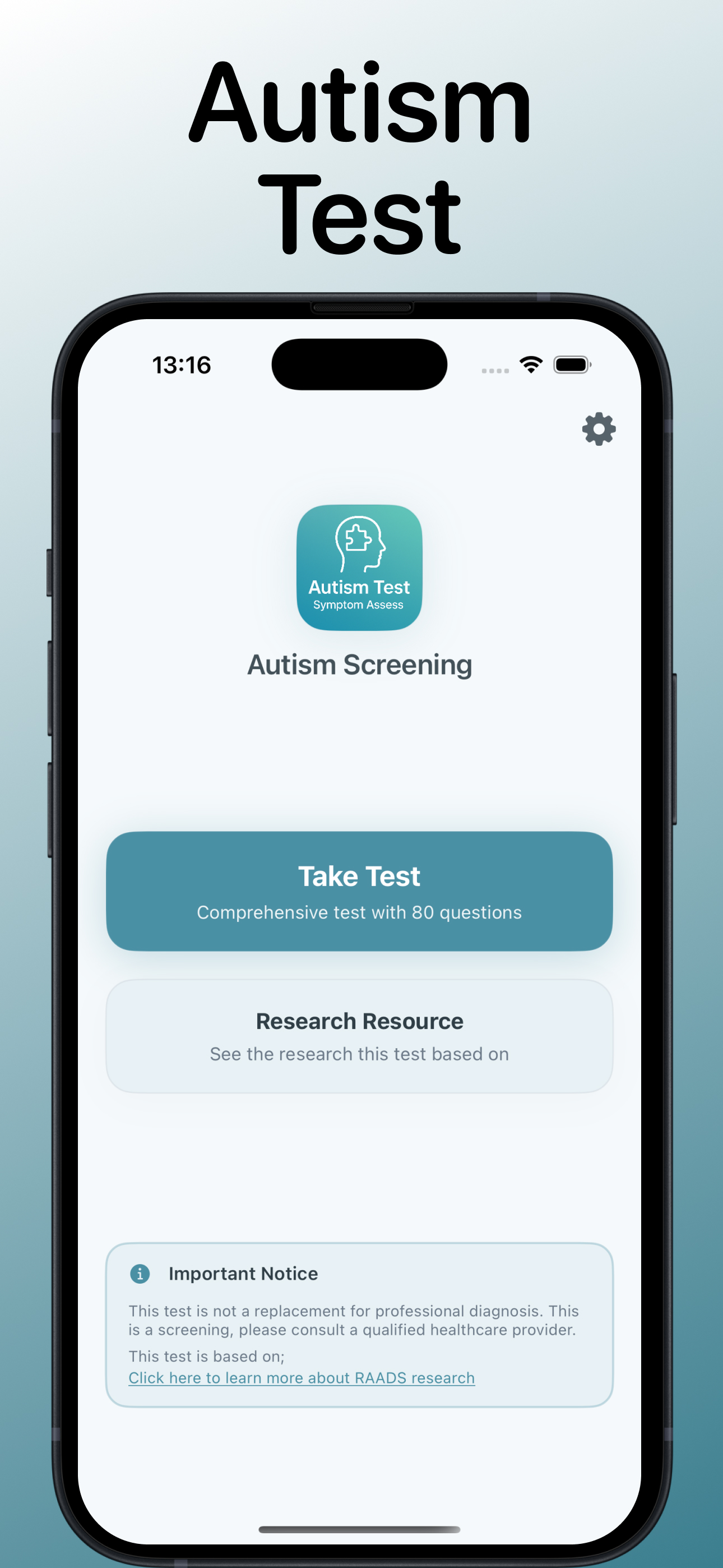 Autism Test - Symptom Assess