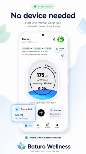 Boturo: Drink & Pill Reminders screenshot 2