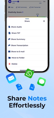 Nexa AI Note Taker iPhone screenshot