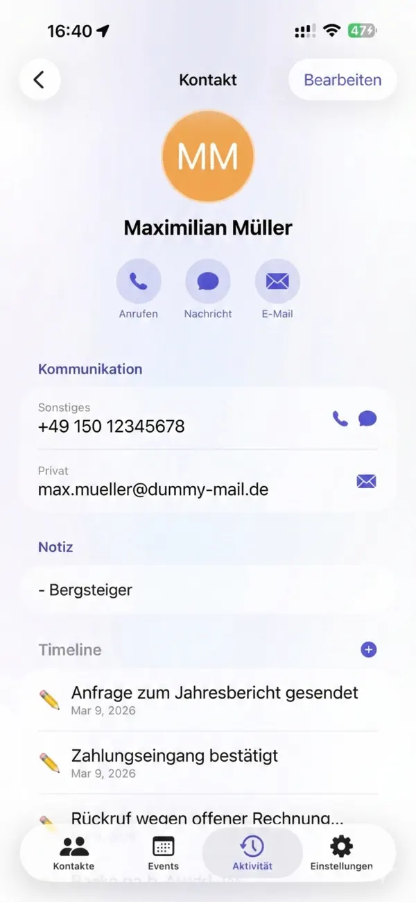 #2. FlowContacts (iOS) Podle: Creative Skyline