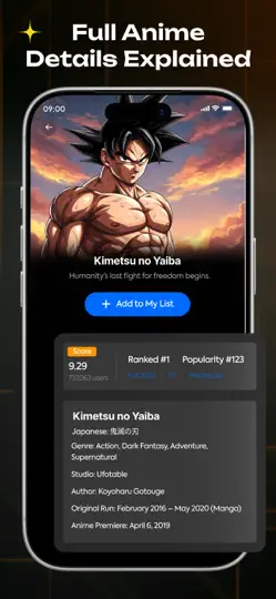 Скриншот MyAnime – Anime Tracker на iPhone 5