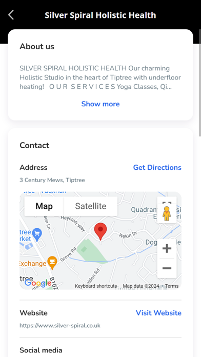 Silver Spiral Holistic Health Screenshot