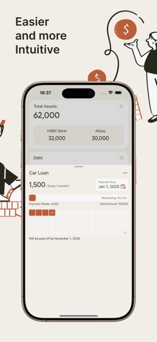 Net Worth Tracker: Mintly iPhone screenshot