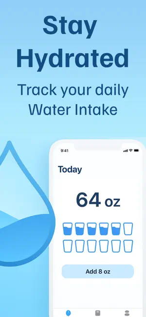 Water Tracker - Hydration screenshot 1