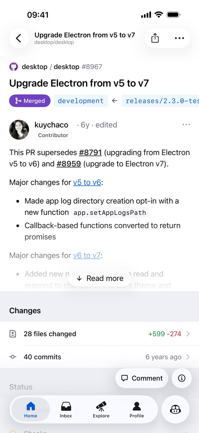 GitHub (Repository Stars & Followers) app screenshot