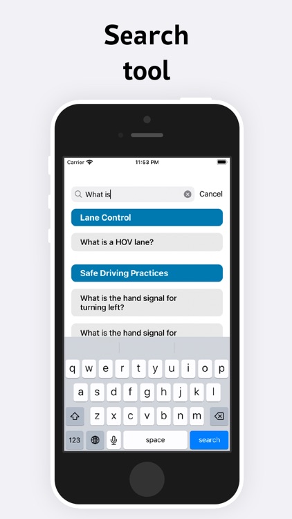 California DMV — practice test screenshot-3