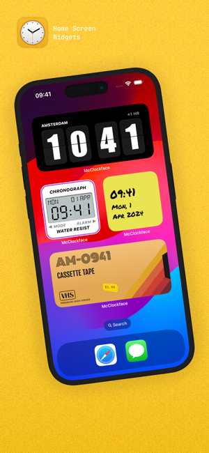 ‎McClockface: Retro Flip Clock Screenshot