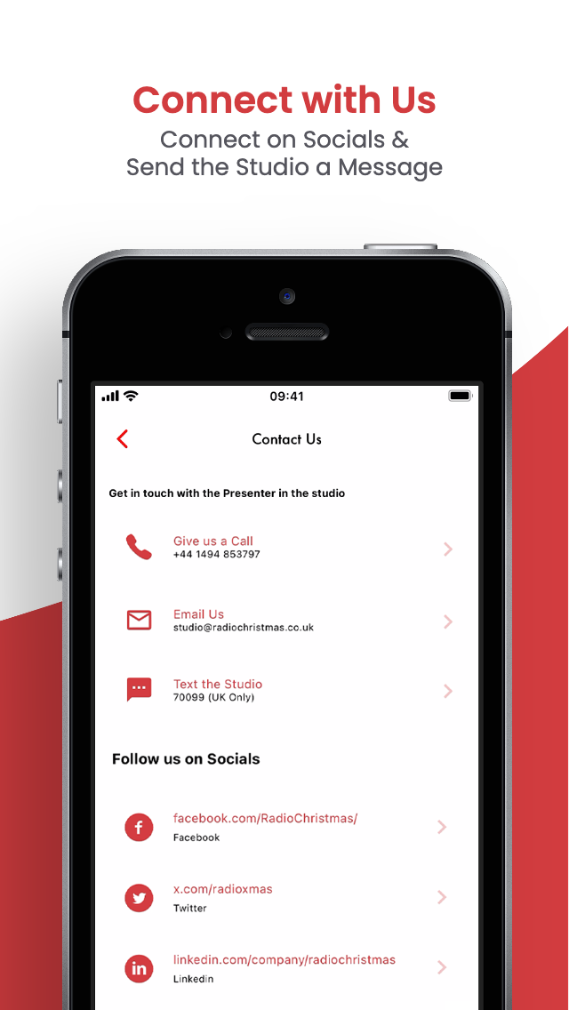 Radio Christmas App Screenshot