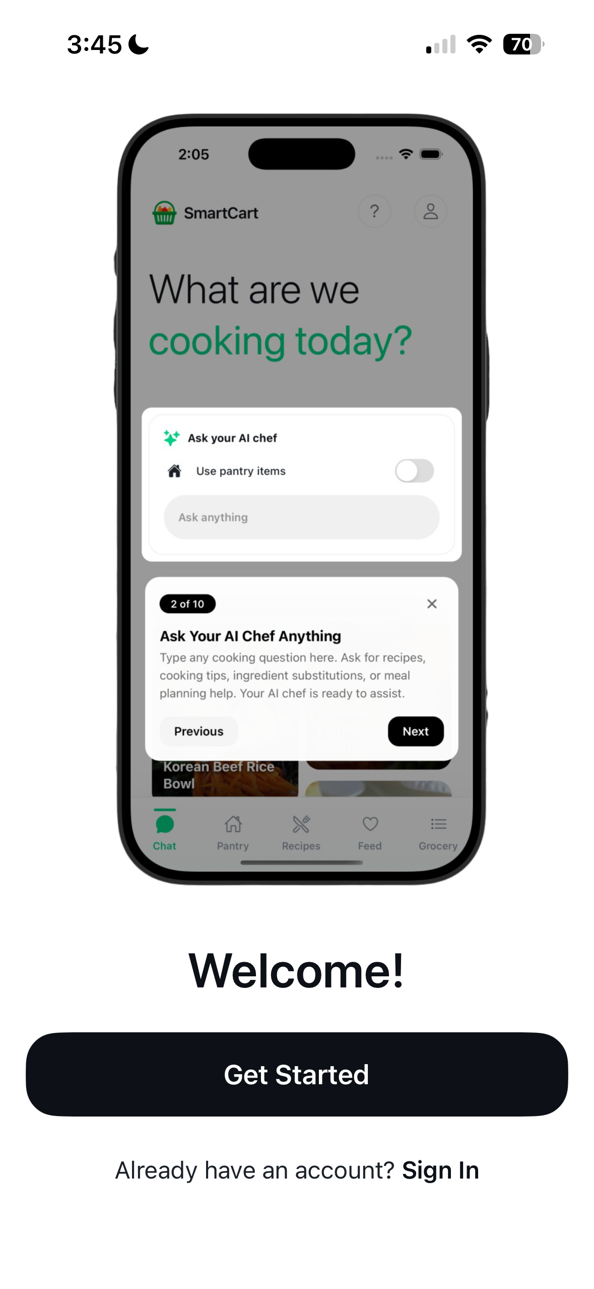 SmartCart - AI Meal Planner