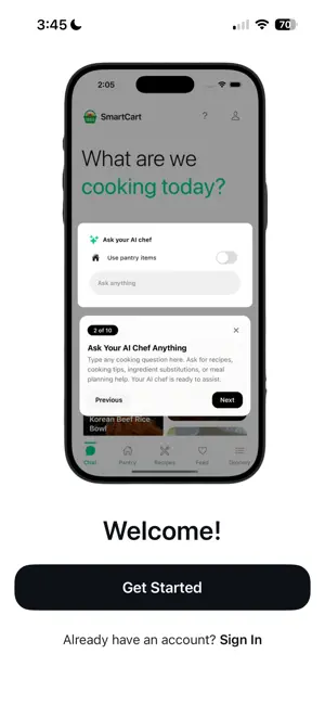 SmartCart - AI Meal Planner screenshot 1