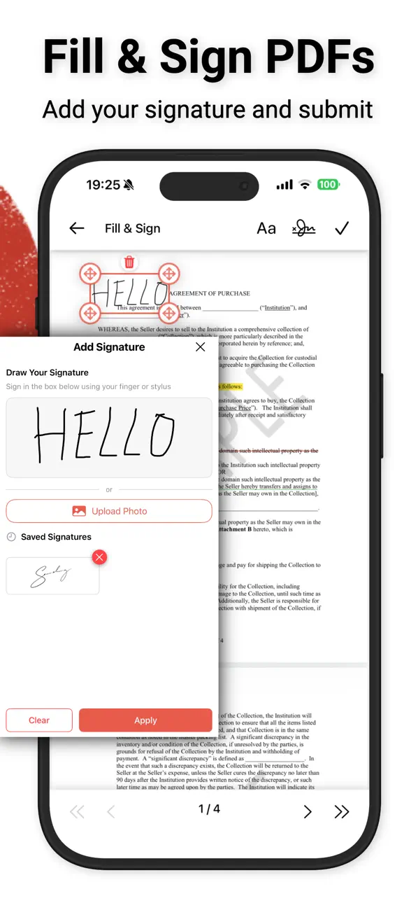 myPDF - Scan, Fill, Sign & OCR Screenshot 3