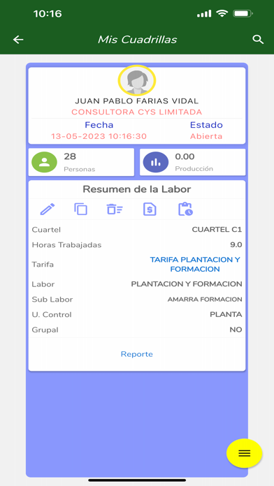 agromanagerCL iPhone screenshot