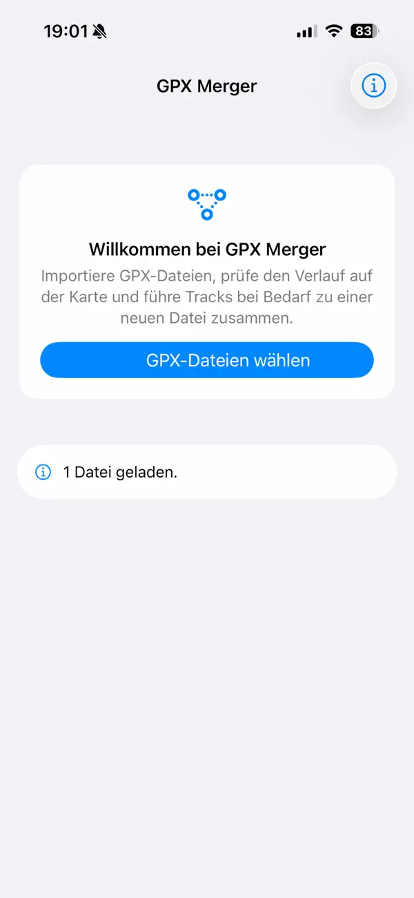 Screenshot #1 pour GPX Merger