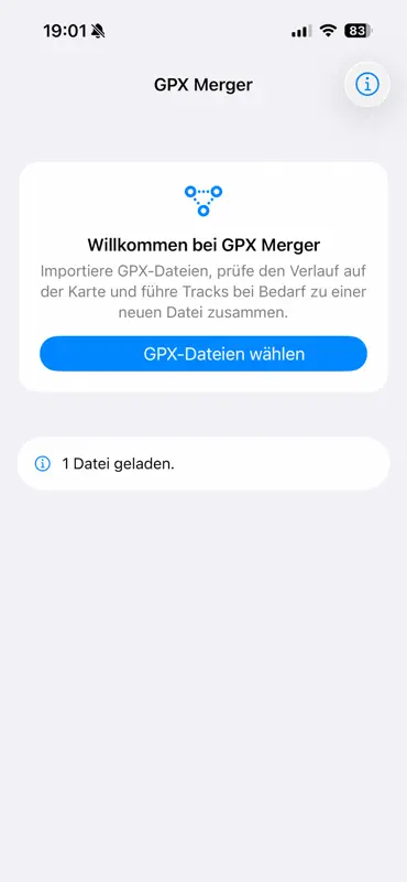GPX Merger screenshot 1 of 4