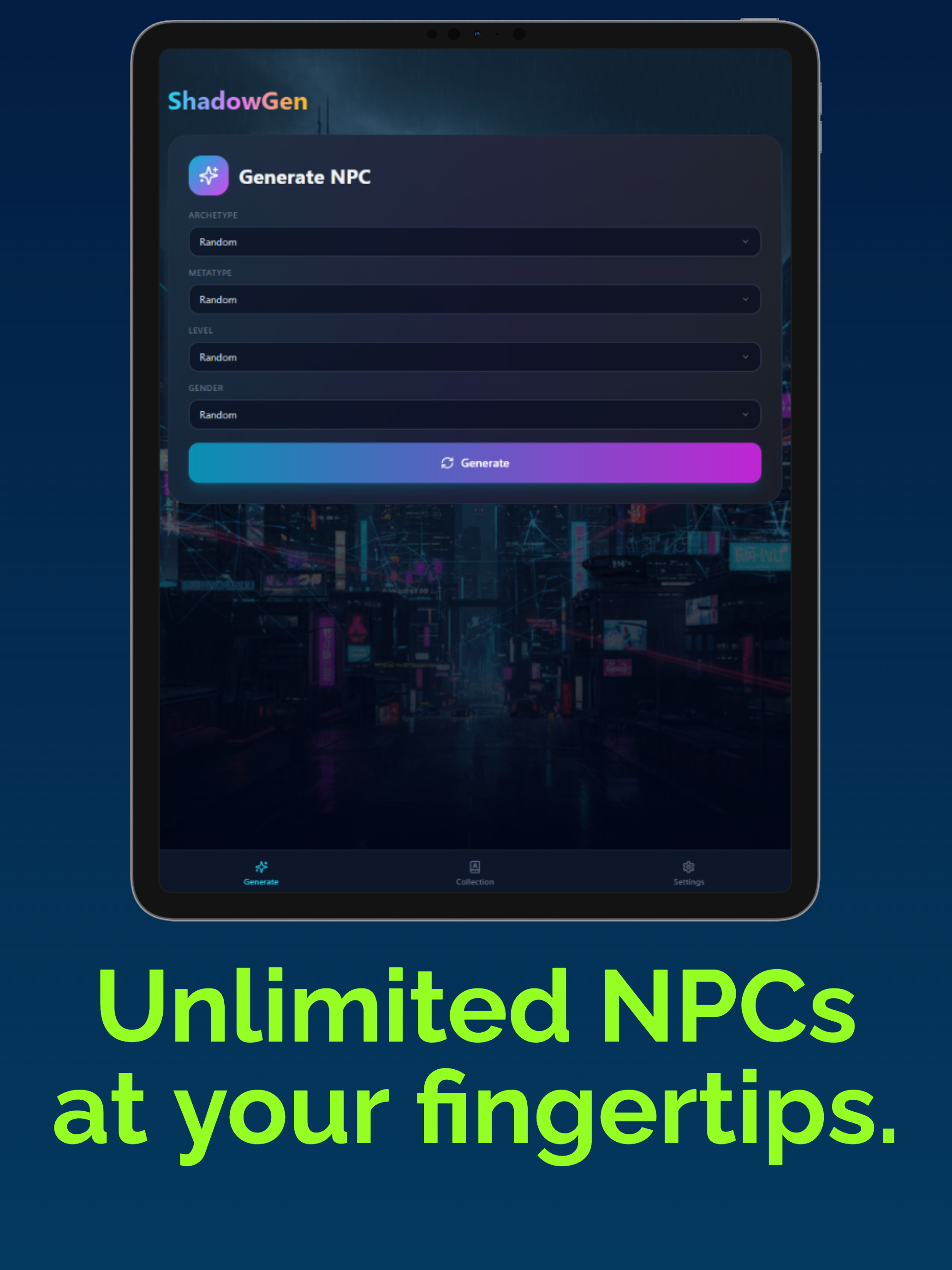 ShadowGen - NPC Creator screenshot 6