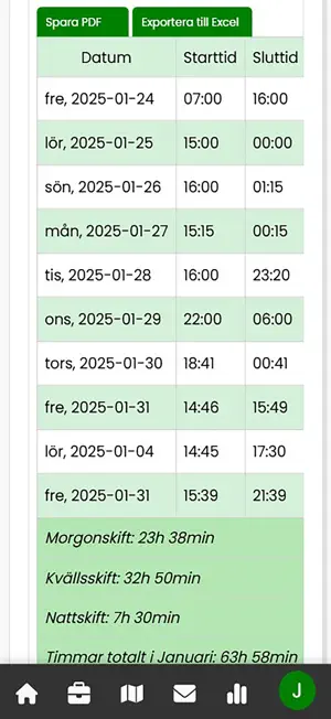 JobClock - Work Hours screenshot 3
