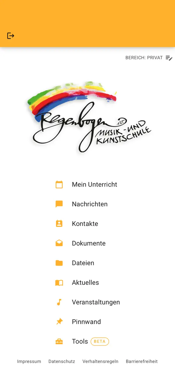 Screenshot #1 pour Regenbogen Musik & Kunstschule