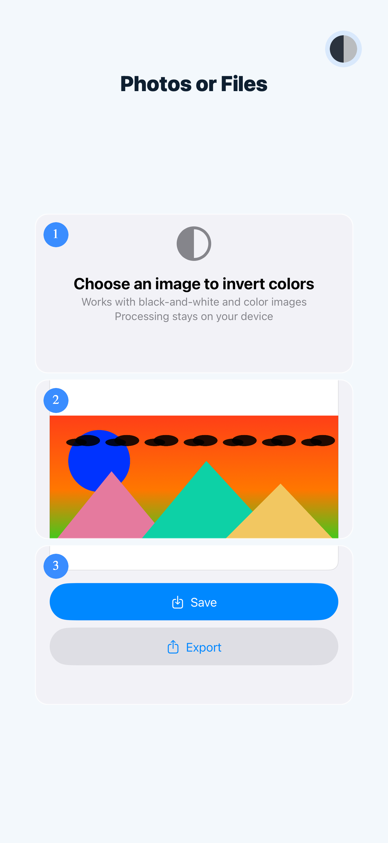 Invert Image - Photo Colors screenshot 3