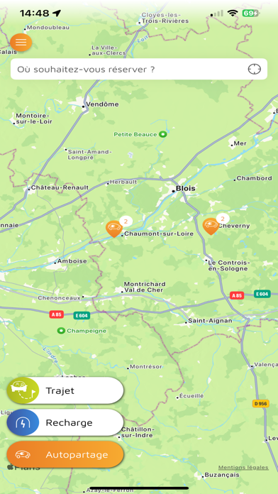Libéo Autopartage Screenshot