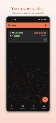 Splitzy: Split expenses iPhone screenshot