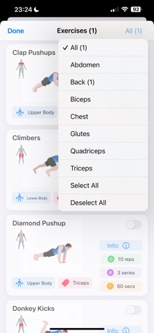 Teleworkout screenshot