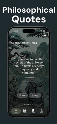 Daily Philosophy Quotes iPhone screenshot