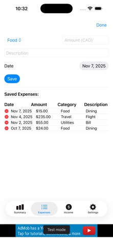 ExpensesManager screenshot