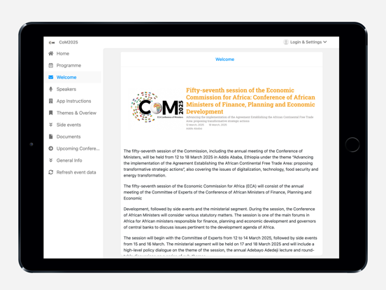 CoM2025 iPad screenshot 4 - Reference app