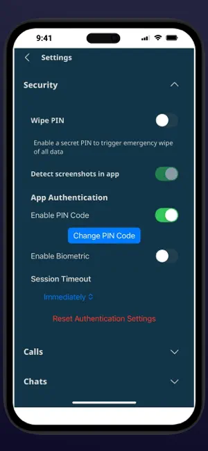 PRIVUS SecurLine Messenger screenshot 3