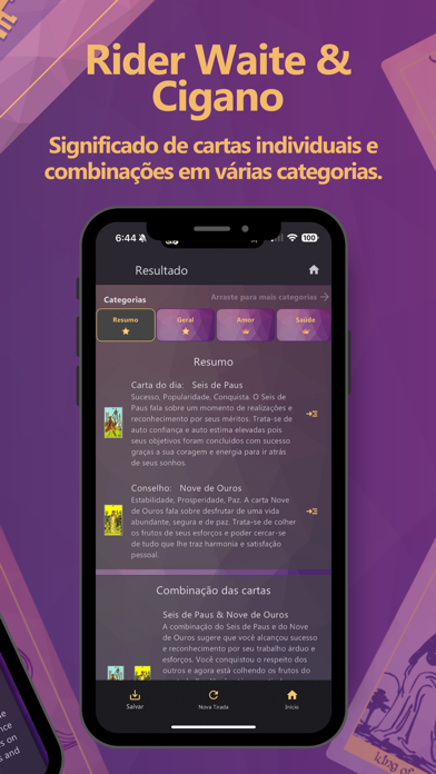 Screenshot #3 pour Meu Tarot