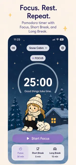 Lumi Focus — Pomodoro Timer screenshot 4