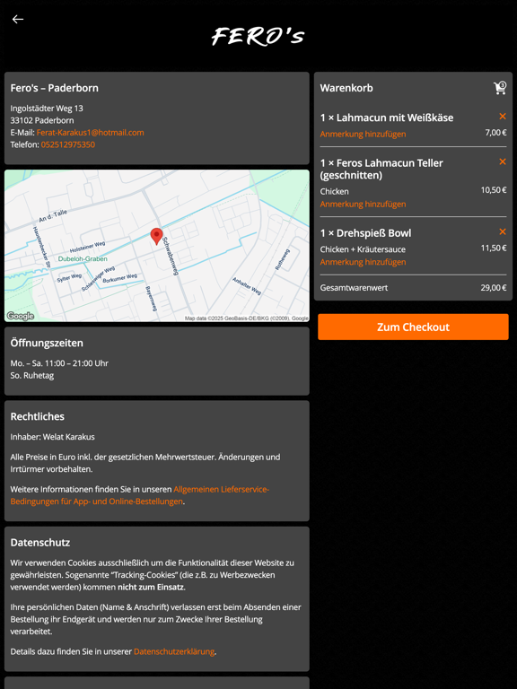 Fero's Paderborn iPad screenshot