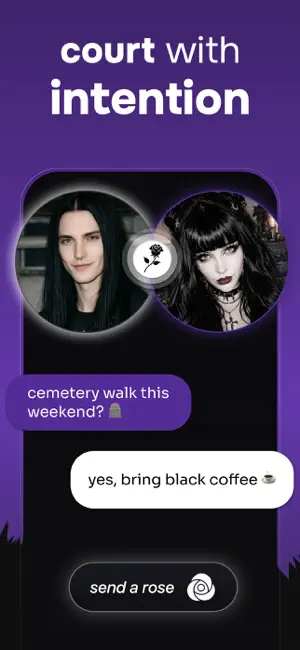 DarkHeart: Goth Dating App screenshot 3
